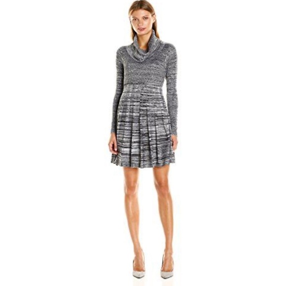 🌹CALVIN KLEIN FIT & FLARE SWEATER DRESS - Picture 1 of 8